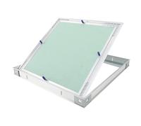 Puerta de Acceso Panel de Yeso Panel de Acceso Oculto de 300x300 Mm con Marco de Aluminio Engrosado para Aplicación en Pared o Techo (550x55 0mm/21,7x21,7 pulgadas)