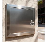 Puerta de acceso para barbacoa de acero inoxidable 304 para cocina al aire libre, 50 x 50 cm, escotilla de inspección de fontanería duradera, panel de acceso a la isla de gabinete, 500 x 500 mm