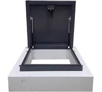 Puerta de acceso para escotilla de techo, tragaluz de acero galvanizado con tira de goma de sellado, tapa de apertura de ático para cubiertas de sótano