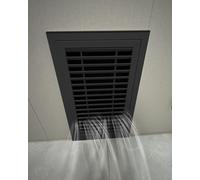 Puerta de acceso para espacios de acceso, trampilla de empuje con clic, panel de rejilla extraíble, puerta de acceso/panel/ventilación de metal negro, tapa de orificio de revisión de montaje