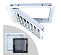 Puerta de acceso para HVAC, puerta de acceso con rejilla, panel de acceso a pared y techo con ventilación y malla antipolvo, panel de inspección de conductos, tapa de orificio para paneles d