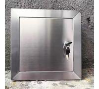 Puerta de acceso reforzada con bisagras de acero inoxidable con llave de bloqueo para inspección eléctrica de fontanería, cubierta de agujero de pared de techo de yeso