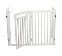 Barrera con puerta para perros color Blanco