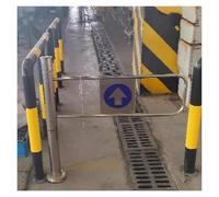 Puerta de acceso unidireccional para empleados, puerta de barricada de izquierda a derecha, sin retorno, puerta abatible automática para mostradores y diseño mecánico seguro
