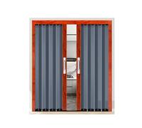 Puerta De Acordeón Contra Tormentas Para Entrada Principal, Puerta Corrediza Retráctil Con Marco De Aluminio, Resistente A La Intemperie Y Con Aislamiento, Instalación Sin Taladros.(34x80in(86x203cm))