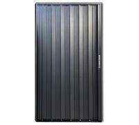 Puerta de acordeón de aleación de aluminio, puerta corrediza divisora de habitación con cerradura de manija para armario, cocina, inodoro, dormitorio