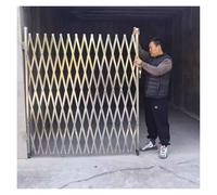Puerta de acordeón expandible con pestillo para uso en vallas de seguridad al aire libre en almacenes y centros comerciales
