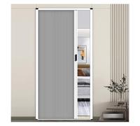 Puerta De Acordeón Interior Personalizable For Puerta/armario, Separador De Ambientes, Puerta Corrediza Plegable Con Marco Y Tirador De Aluminio(Grey,W62in/157cm-h78in/200cm)