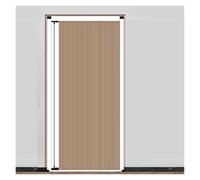 Puerta De Acordeón Interior Sin Perforación, Puerta Plegable Concertina Retráctil For El Hogar Con Marco De Aluminio, Puerta Corredera Interior For Balcón, Dormitorios(Marrone,(147.3x203.2cm)58x80in)