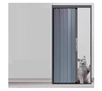 Puerta De Acordeón Metálica Multipliegue para Interiores, Puerta Plegable Magnética Comercial Sin Perforaciones, Puertas De Granero Retráctiles, Paneles De Aluminio(155x85 cm)