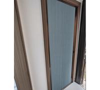 Puerta de acordeón, Moderna Puerta de acordeón Opaca, Puerta Plegable Impermeable para Entrada, Panel Divisor de privacidad, Ancho Ajustable de 58 a 203 cm (185,4 x 203 cm)