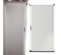 Puerta de acordeón personalizada de 200 a 240 cm, color blanco, plegable, puerta de división corrediza, puerta temporal interior, tamaño grande (215 cm de alto x 89,9 cm de ancho) para separadores de
