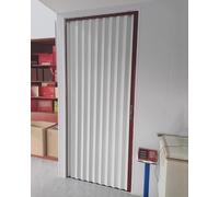 Puerta de acordeón plegable con cerradura, puerta interior de aluminio con cerradura de llave, pantalla deslizante segura para despensa del hogar y sala de estar