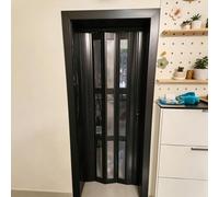 Puerta de acordeón plegable de privacidad, divisor de habitación resistente para sala de estar, armario, diseño que ahorra espacio, ideal para hoteles y armarios
