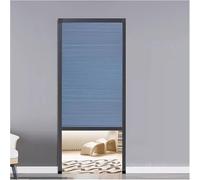 Puerta de acordeón, Puerta corrediza Opaca Personalizable - Mampara magnética Plegable para baño, Armario y lavadero, diseño Compacto (A, 188 x 203 cm)