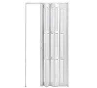 Puerta de acordeón temporal para separador de habitaciones, puerta corredera interna de aluminio con vidrio acrílico transparente, puerta plegable interior para una separación versátil del espacio