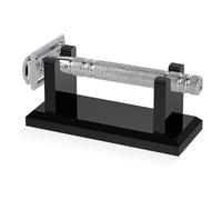 Puerta de afeitadora para ducha, soporte horizontal de 4 pulgadas, organizador de base acrílica antideslizante, puerta de baño compacta y estable para ducha en casa y duro, Black, Fare riferimento