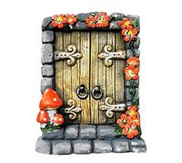 Puerta de árbol de jardín de - Puerta de de Madera en Miniatura, decoración mágica de jardín, Resistente a la Intemperie | Ideal para Troncos de árboles, maceteros, Jardines, césped