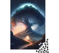 Puerta de árbol místico 1000 Piezas Cartón Resistente Rompecabezas Premium Pareja Socios Descompresión Desafío Decoración De Paredes Paquete De Valor 38x26cm/1000pcs