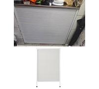 Puerta de armario de acordeón blanca compacta, puerta corrediza para armario de cocina, puerta de bolsillo de tela sin taladro, divisor de armario que ahorra espacio (65 x 115 cm)