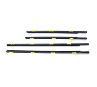 Puerta de Automóvil para Ventana Para CR-V Para CRV 2002-2006 4 Piezas Moldura Para Cinturón Sellado Ventanilla Coche Resistente A La Intemperie Tira Presión Impermeable