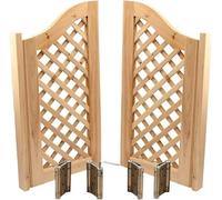 Puerta de barra de madera maciza, puerta abatible interior ajustable para un fácil acceso y mayor privacidad