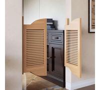 Puerta de barra interior de madera maciza con doble apertura para pasillos y pasillos, personalizable para adaptarse a cualquier espacio