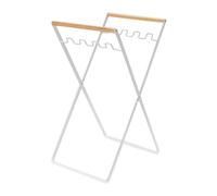 Puerta de bolsa con mango de madera - llanto de bolsa de basura para exteriores - Porta bolsa de basura robusta - Robusto estante para residuos de exterior | Cesta de clasificación de metal para