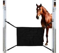 Puerta de caballos, protector de puerta para graneros de caballos, correas ajustables, marco de puerta para pastos establos, centros ecuestres, lugares de espectáculos, instalaciones de embarque