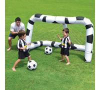 Puerta De CALCIO Inflable Con 2 Balones para Juego Bebé Jardín Mar Piscina