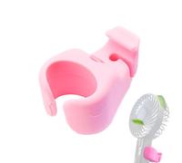 Puerta De Clip Para Ventilador Portátil De Silicona Rosa - Agarre De Enfriamiento Compacto 26G, Ajuste Ligero 0.79-1.77 Pulgadas Mangos, De Enfriamiento Para Ataque Seguro | Paraguas De Verano