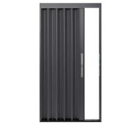 Puerta de concertina de aleación de aluminio con accesorios de montaje, pantalla enrollable segura para aberturas versátiles