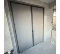 Puerta de concertina plegable con marco de aluminio, diseño plisado que ahorra espacio para privacidad en campistas y áreas pequeñas