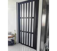 Puerta de concertina plegable de plástico para dormitorio, sala de estar, cocina y baño, puerta de granero múltiple que ahorra espacio (61 x 80 pulgadas)