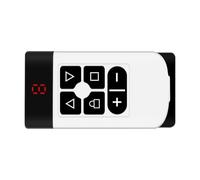 Puerta de control remoto - ABS 7,3 x 3,76 x 1,3 cm | Multi-Channel Cloning Garage Door Remote Key Fob | 300-915 MHz Universal Gate Remote With 30-50m Range Rechargeable For Home