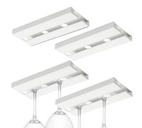 Puerta de copa de vino, 4 unidades, puerta de vino autoadhesiva, gancho gigante para copa , taza invertida | para el interruptor de la vivienda para el salón de la sala de estar para la cocina