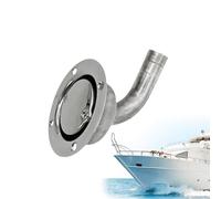 Puerta de drenaje marino, conexión de cuero de escape a través del casco | Ventilación para tanque marino - Escape de casco de acero inoxidable adecuado para hardware de enchufe de manguera de 19 mm