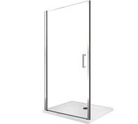 Puerta de ducha batiente de 8 mm para instalacion en un nicho reversible H.200 - 64-68 (84-88 cm)