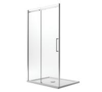 PUERTA DE DUCHA CORREDERA 150 CM VIDRIO 8 MM TRANSPARENTE ANTICAL IZQUIERDA