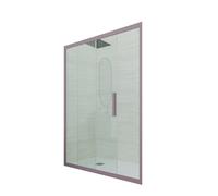 PUERTA DE DUCHA DESLIZANTE EN NICHO DE PVC LAVANDA MOD. DECO