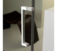 PUERTA DE DUCHA NICHO PVC CRISTAL TRANSPARENTE CHINCHILA CORREDERA BLANCO 1 HOJA