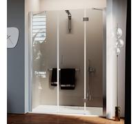 PUERTA DE DUCHA NICHO SALOON ABATIBLE MAMPARA CABINA BAÑO DE 90 A 165CM ANTICAL