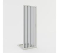 Puerta de ducha plegable de PVC 70 cm H 185 mod. Giglio con apertura lateral