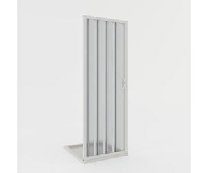 Puerta de ducha plegable de PVC de 70 cm de alto, modelo Giglio 185 con apertura lateral