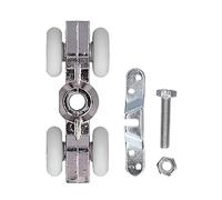 Puerta de ducha Rueda deslizante Suspensión Polea exterior Rodillo Accesorios de repuesto Aleación de zinc premium Material POM Resistente al desgaste Deslizamiento suave para