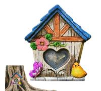Puerta de en miniatura - Accesorios de jardín de en miniatura | de jardín de madera para la parte inferior de los árboles, para crear hermosos jardines de cuentos de para