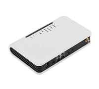 Puerta de Enlace gsm 4G GOIP, estación Fija de Acceso inalámbrico, Trabajo Las 24 Horas, Tarjeta 2G / 3G / 4G, Soporte para Recibir teléfono Fijo/Alarma/Caja de grabación(Blanco)
