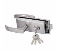 Puerta de entrada 10-12 mm Cerraduras de puerta de vidrio W Tecla columpio y puerta corredera Cerradura de puerta de vidrio sin marco de aluminio, bloqueo de puerta de alta separación DUO ER