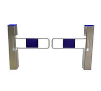 Puerta de entrada automática con sensor de acero inoxidable para oficina de mercado y gimnasio, sistema de control de acceso de una sola dirección