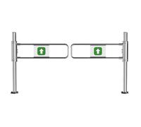 Puerta de Entrada batiente automática con Resorte - Puerta peatonal de 90°, Adecuada para mercados y fábricas - Diseño Robusto Que Ahorra Espacio, 130x100 cm, fácil Paso.